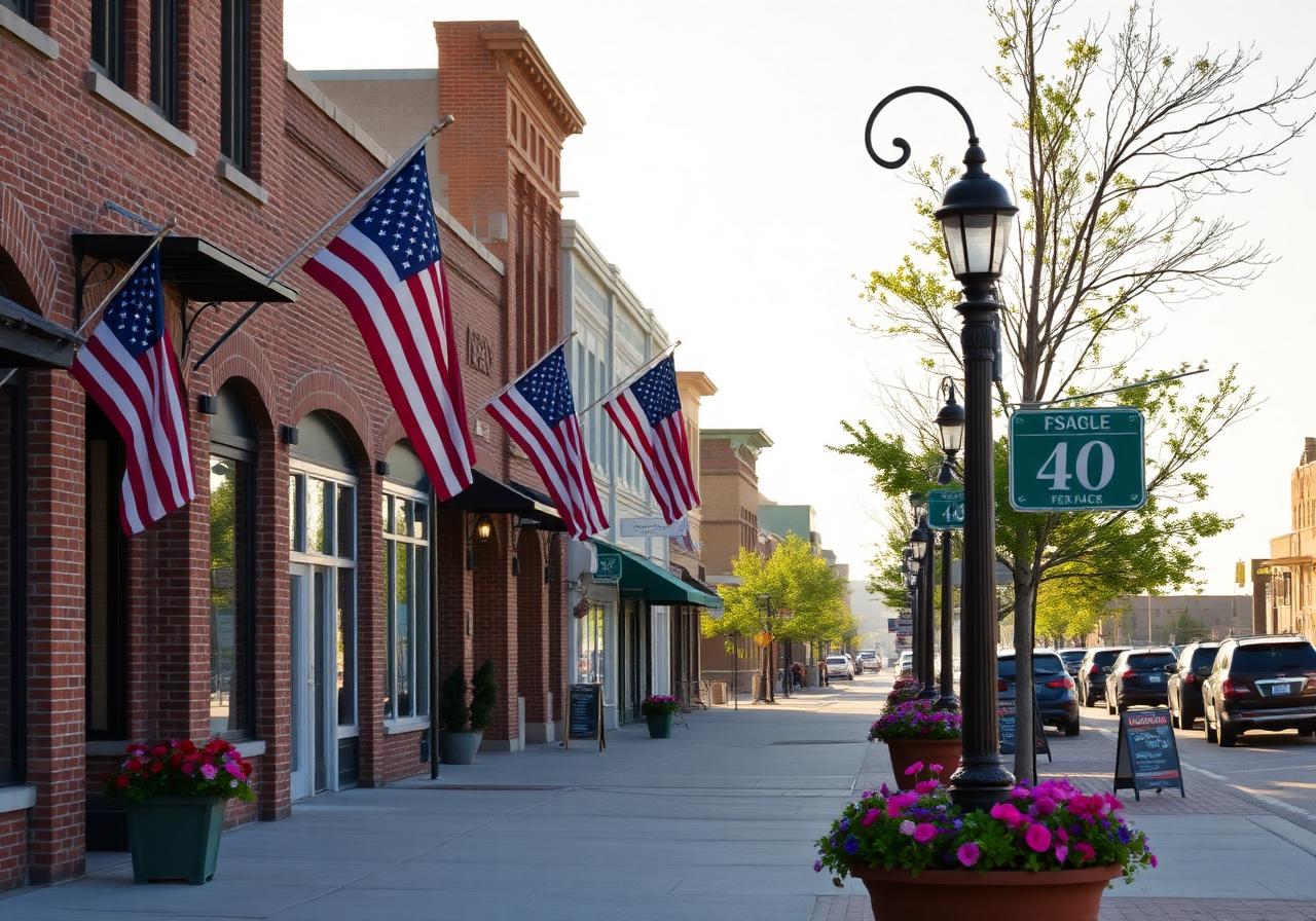 Historic downtown Waverly storefronts